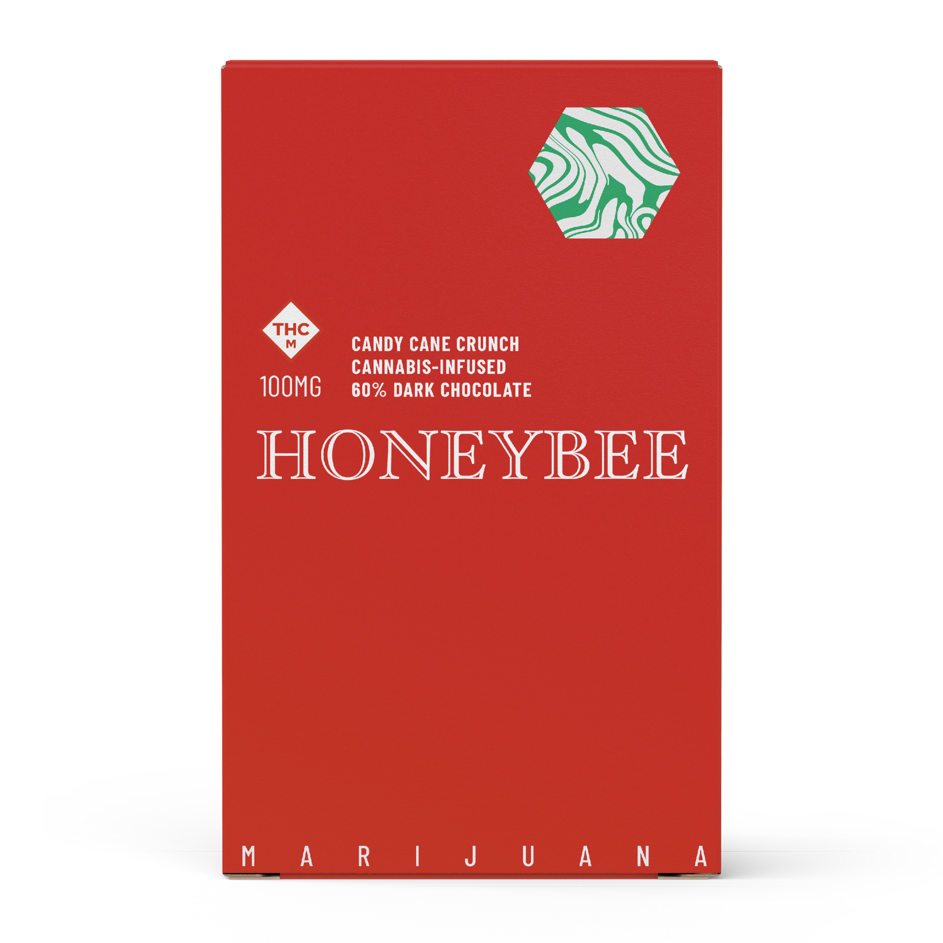 A red box with the word honeybee on it