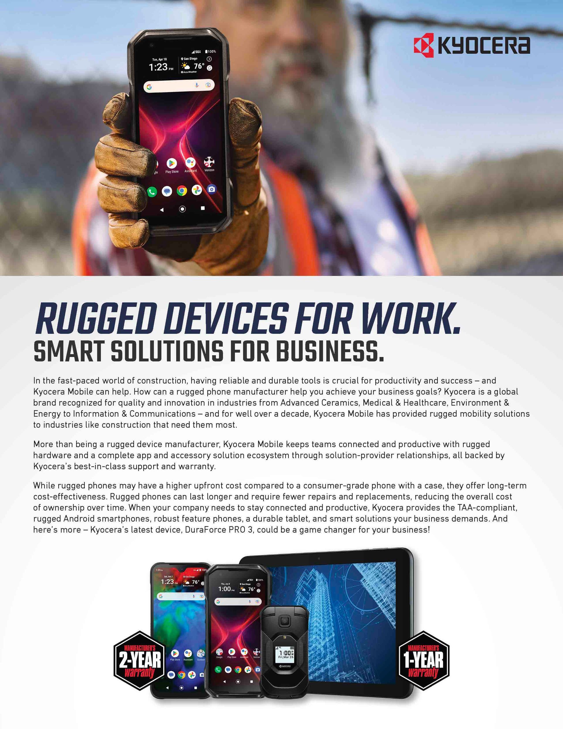 A man is holding a cell phone in his hand.